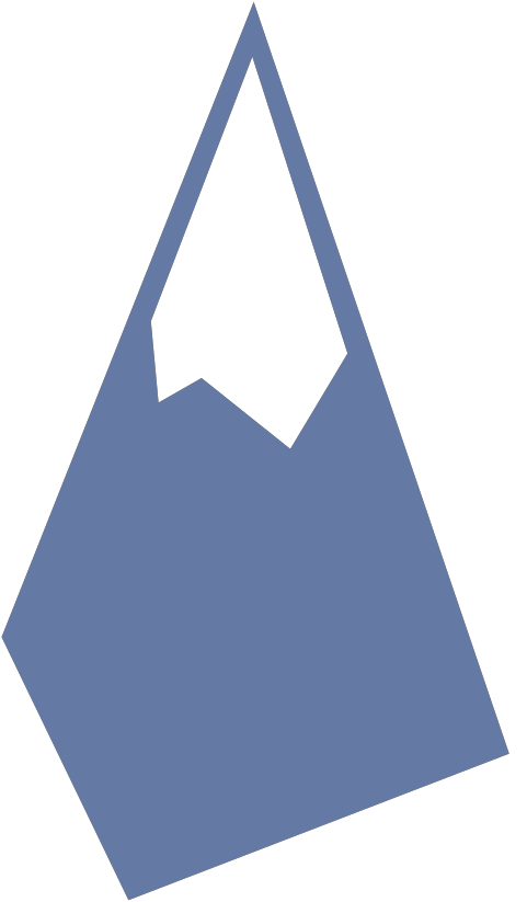 mountain icon blue